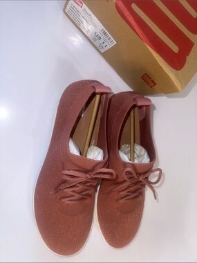 Fitflop Women’s Knit Sneakers — Dusty Rose